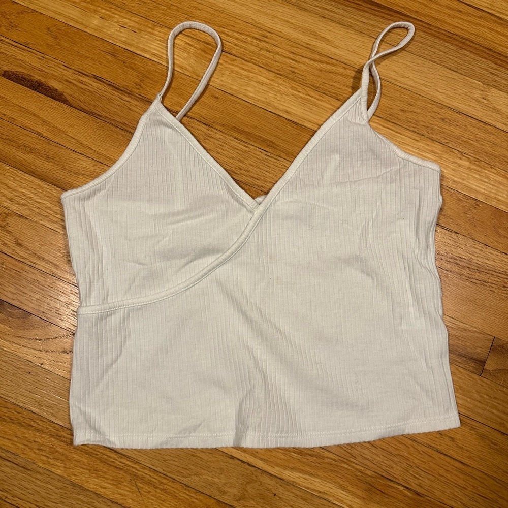 PacSun White Wrap Camisole Top